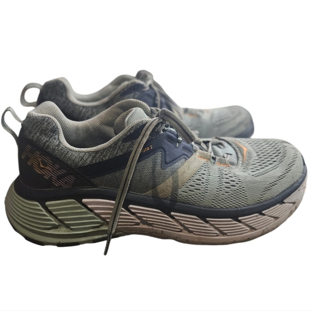 Hoka One One Men's Running Shoes - Gray and Blue | Size: 8.5